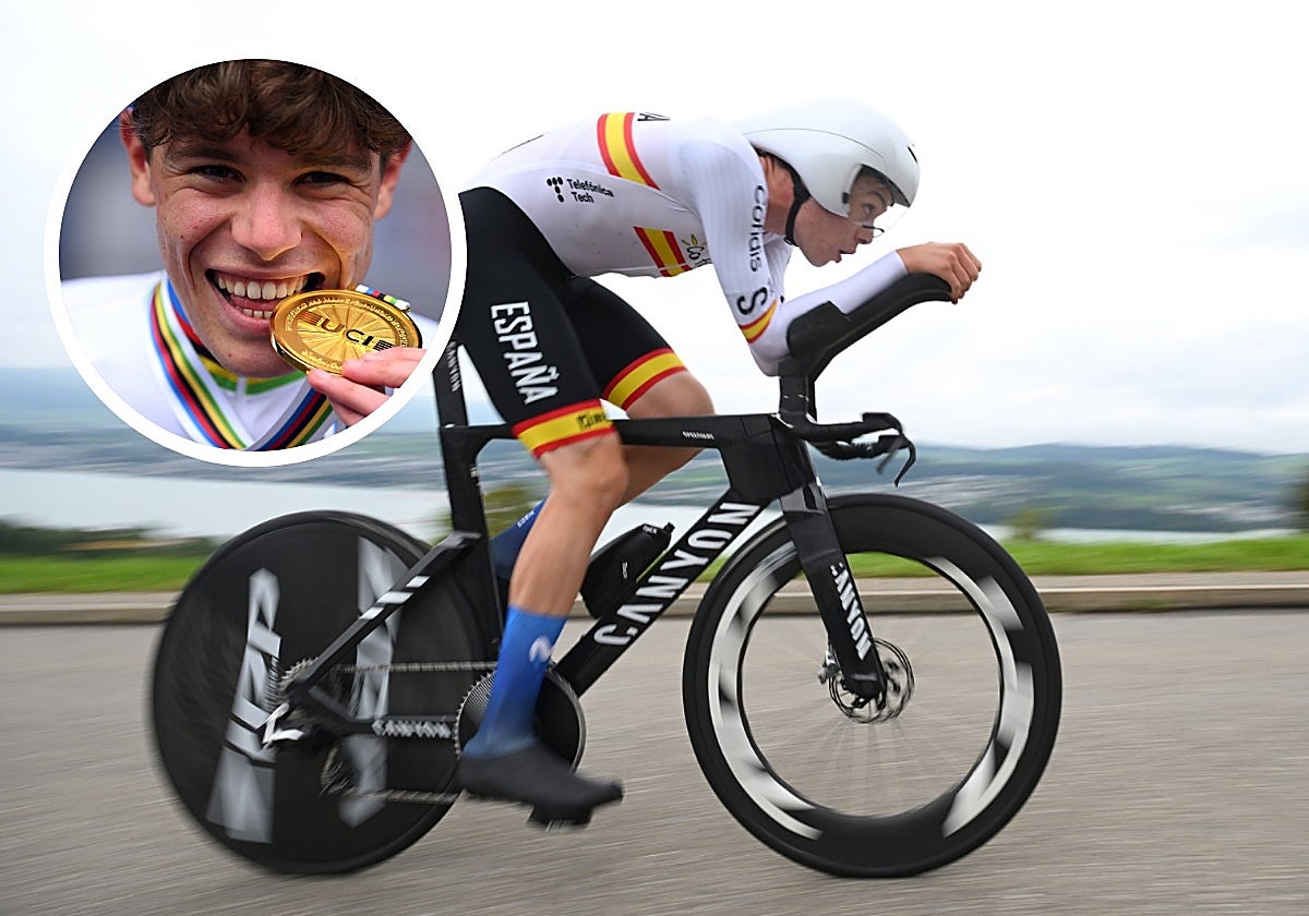 Iván Romeo, durante la contrarreloj