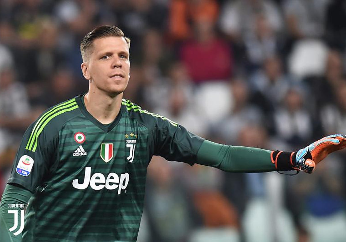 Szczesny, durante un partido con la Juventus