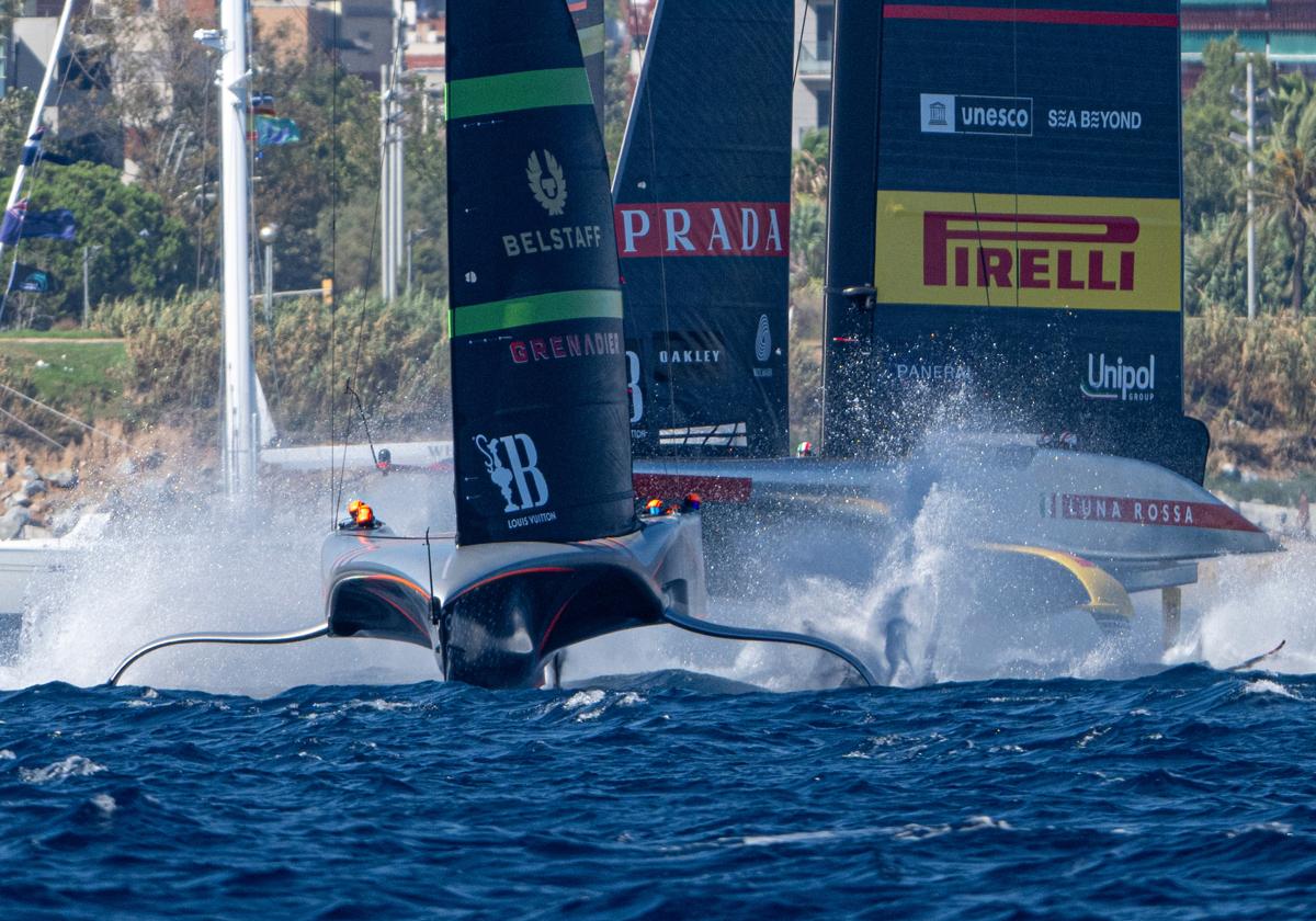 3-3: «Luna Rossa» y «Britania» porfían día a día en la final de la Louis Vuitton Cup