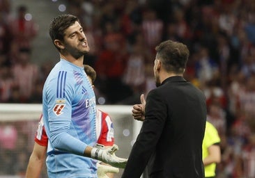 Simeone carga con dureza contra Courtois: «Hay que sancionar al que provoca»