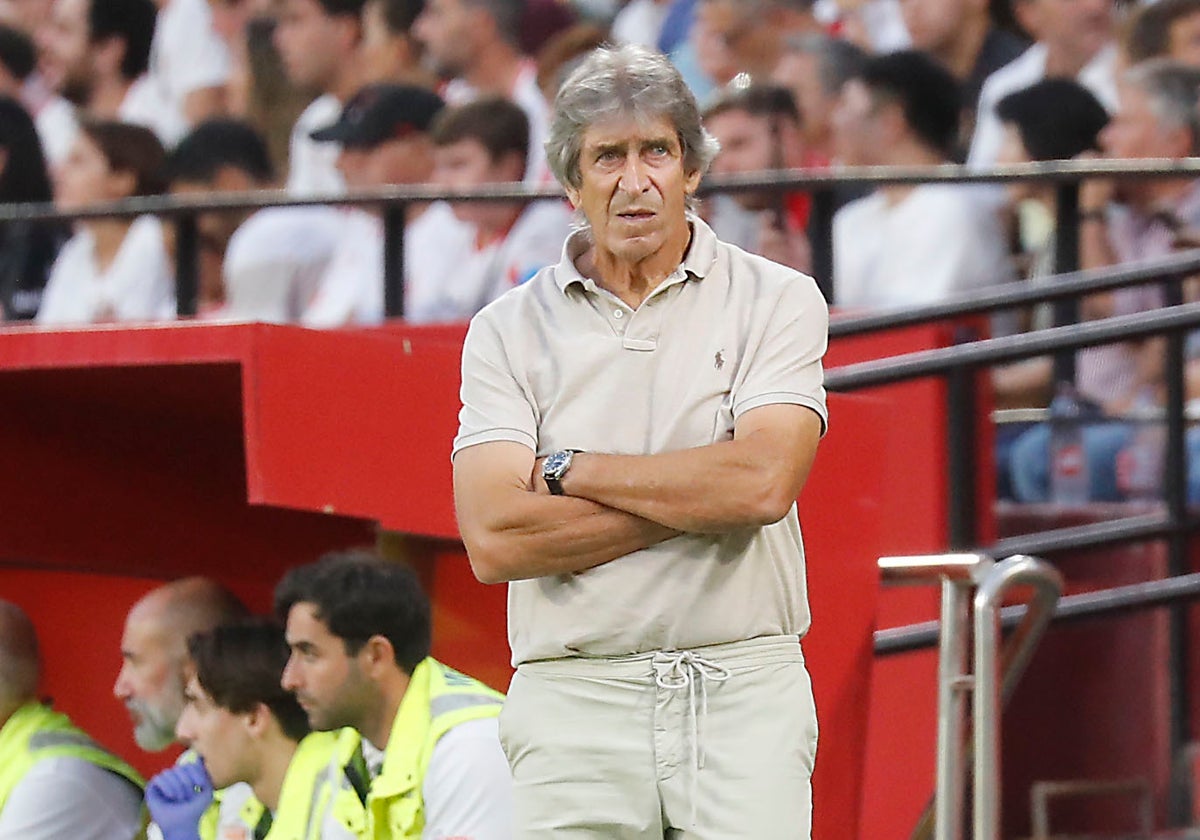 Manuel Pellegrini en el partido Sevilla-Real Betis