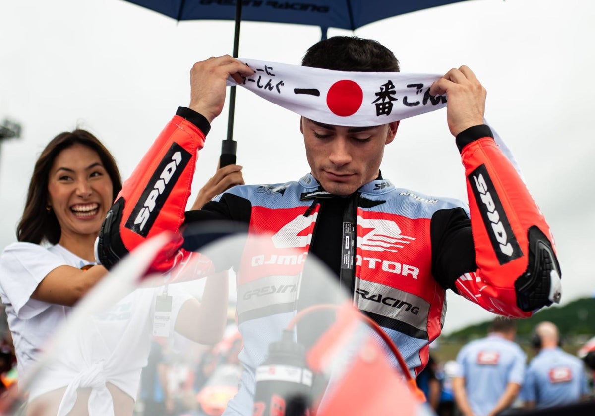 Manuel González, antes de su victoria en el GP de Japón