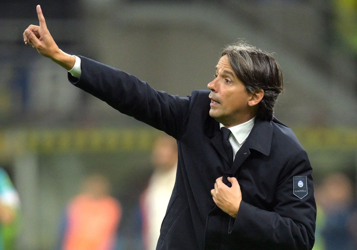 Simone Inzaghi, técnico del Inter de Milán