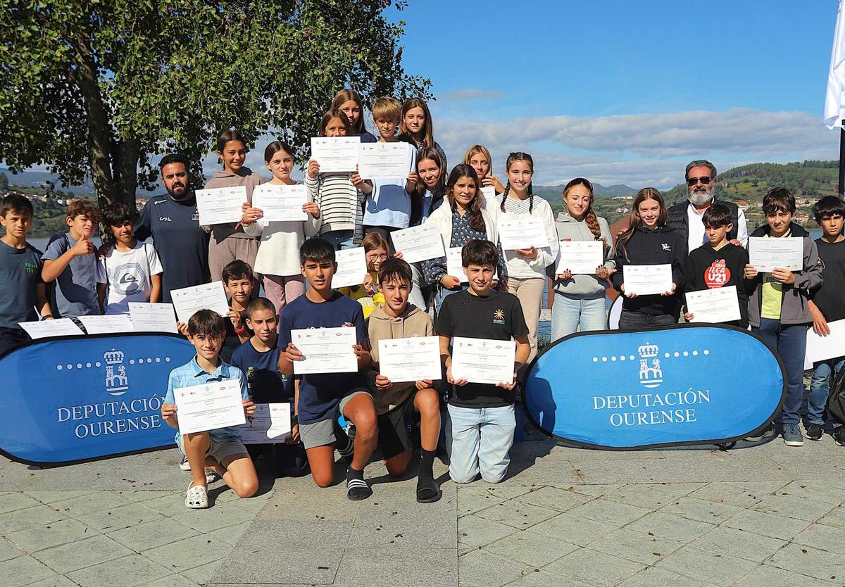 José Luis Ríos y Alma Chamorro ganaron el Premio Diputación de Orense de Optimist