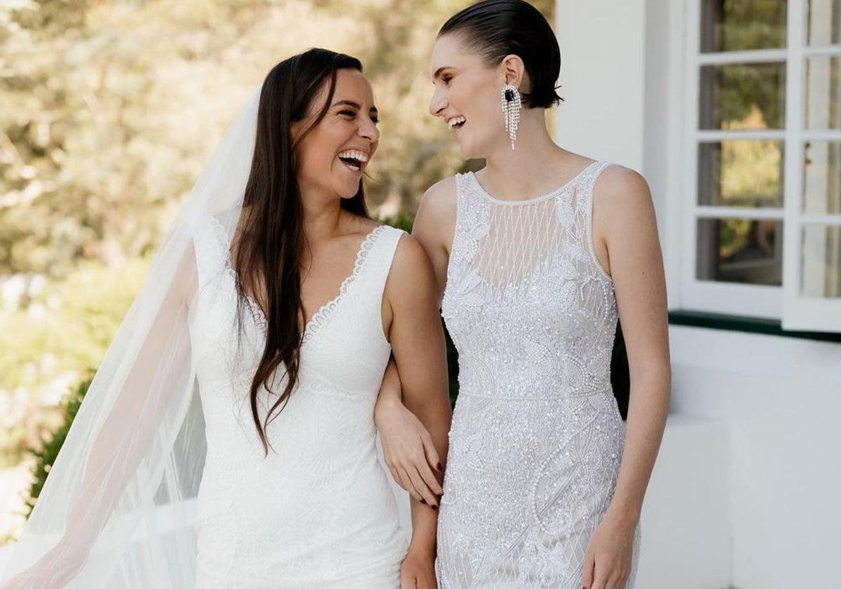 Foto de la boda de Tyler Wright y Lilli Baker