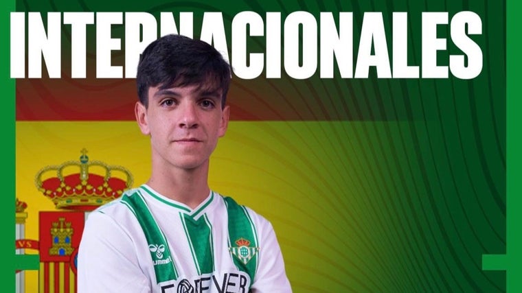 Nico Fernández, 'Trebu', en uno de los anuncios de sus convocatorias con la selección