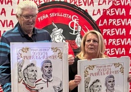 El emotivo homenaje a Puerta y Reyes de la Peña Sevillista La Previa