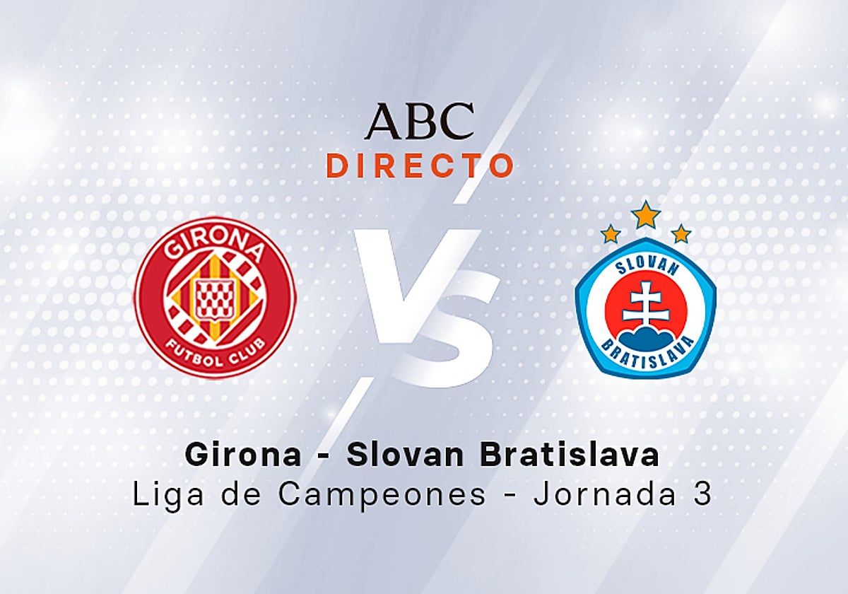 Girona - Slovan Bratislava en directo hoy: partido de la Champions League