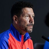 Simeone responde a Courtois con ironía: «Estoy agradecido por lo que hizo en el Atlético»