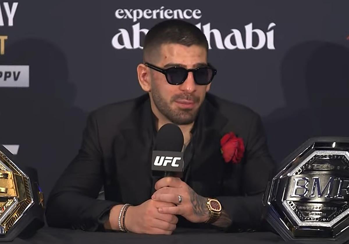 Ilia Topuria, en rueda de prensa