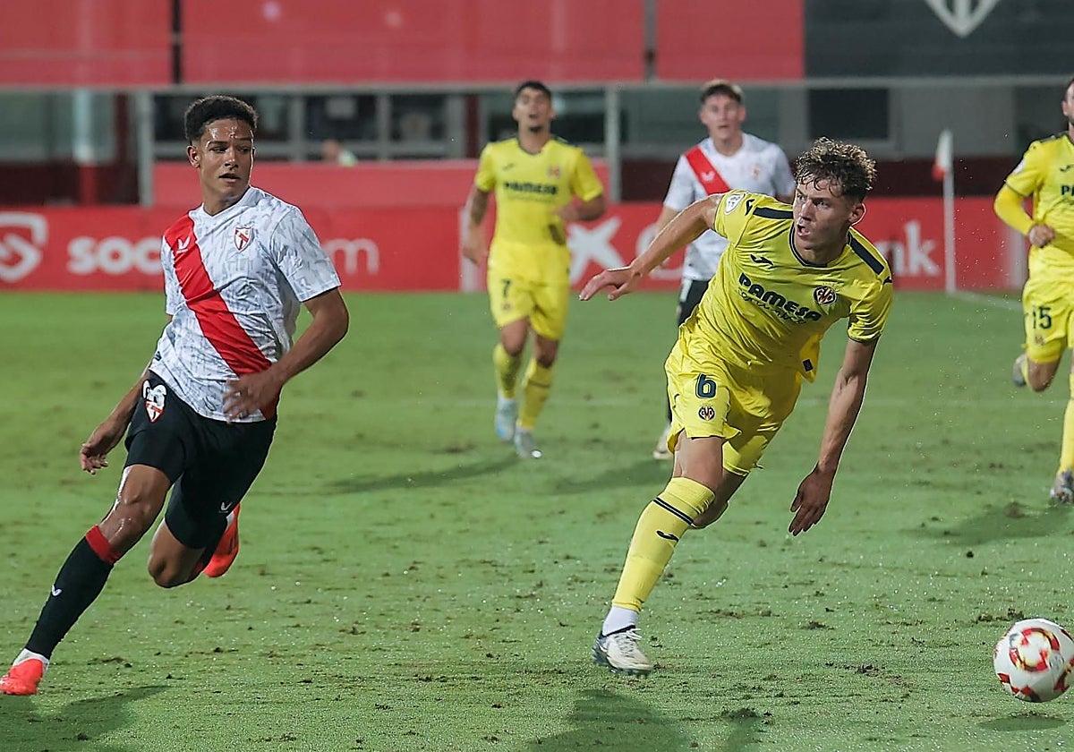 Jugada del partido Sevilla Atlético-Villarreal B de hace varias semanas