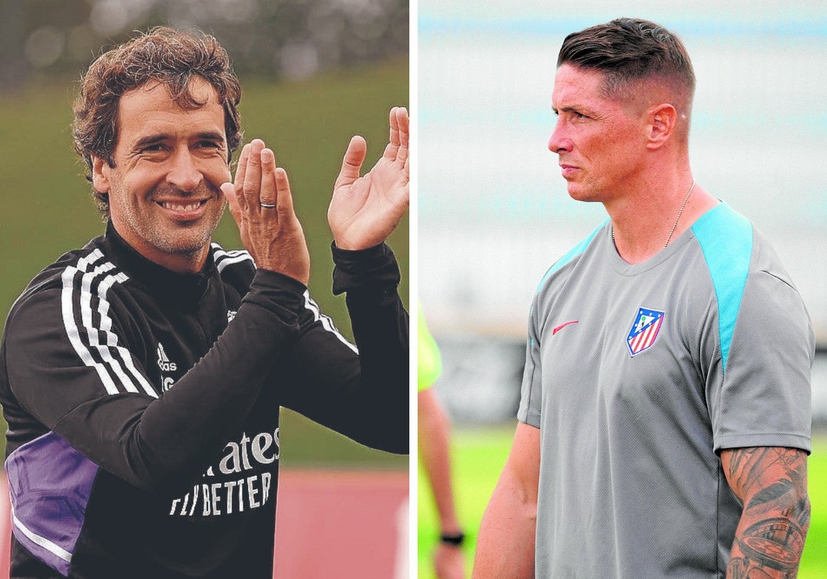 Raúl y Fernando Torres, entrenadores del Castilla y Atlético B