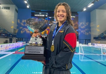 Irene Briceño, la felicidad estaba en la piscina
