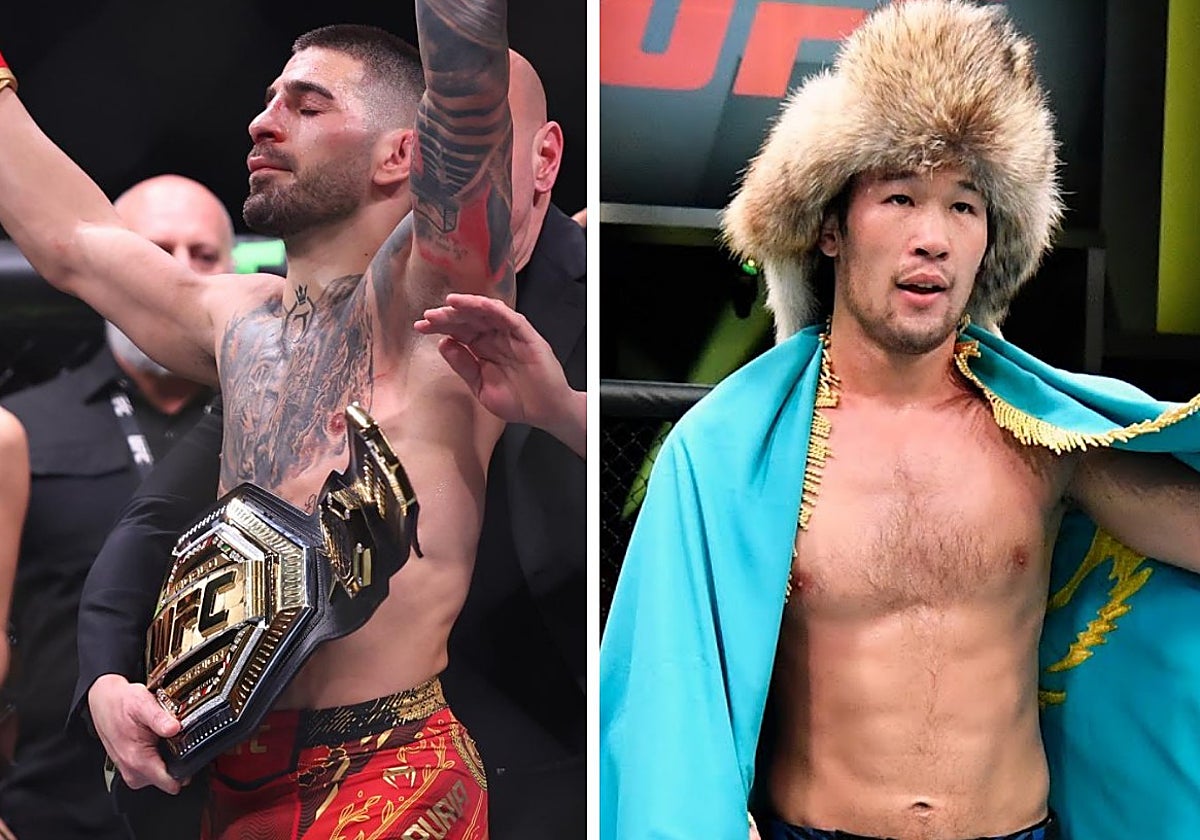 Ilia Topuria y Shavkat Rackhmonov