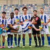 La SD Ejea gana al Hércules en la Copa y prolonga el compromiso de regalar una caja de snacks a toda España