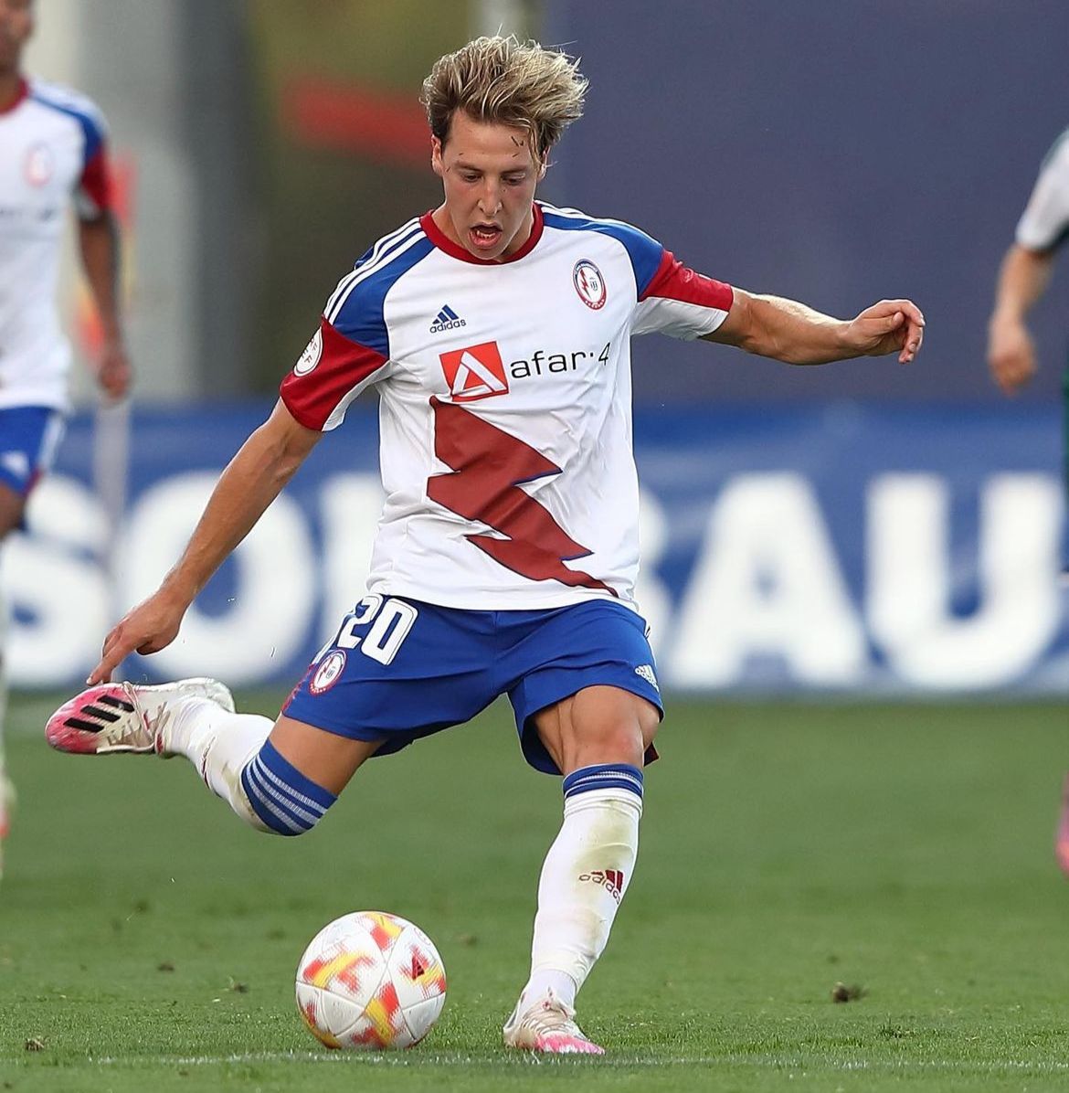 Francis, en un partido con el Rayo Majadahonda durante la temporada 2023-24