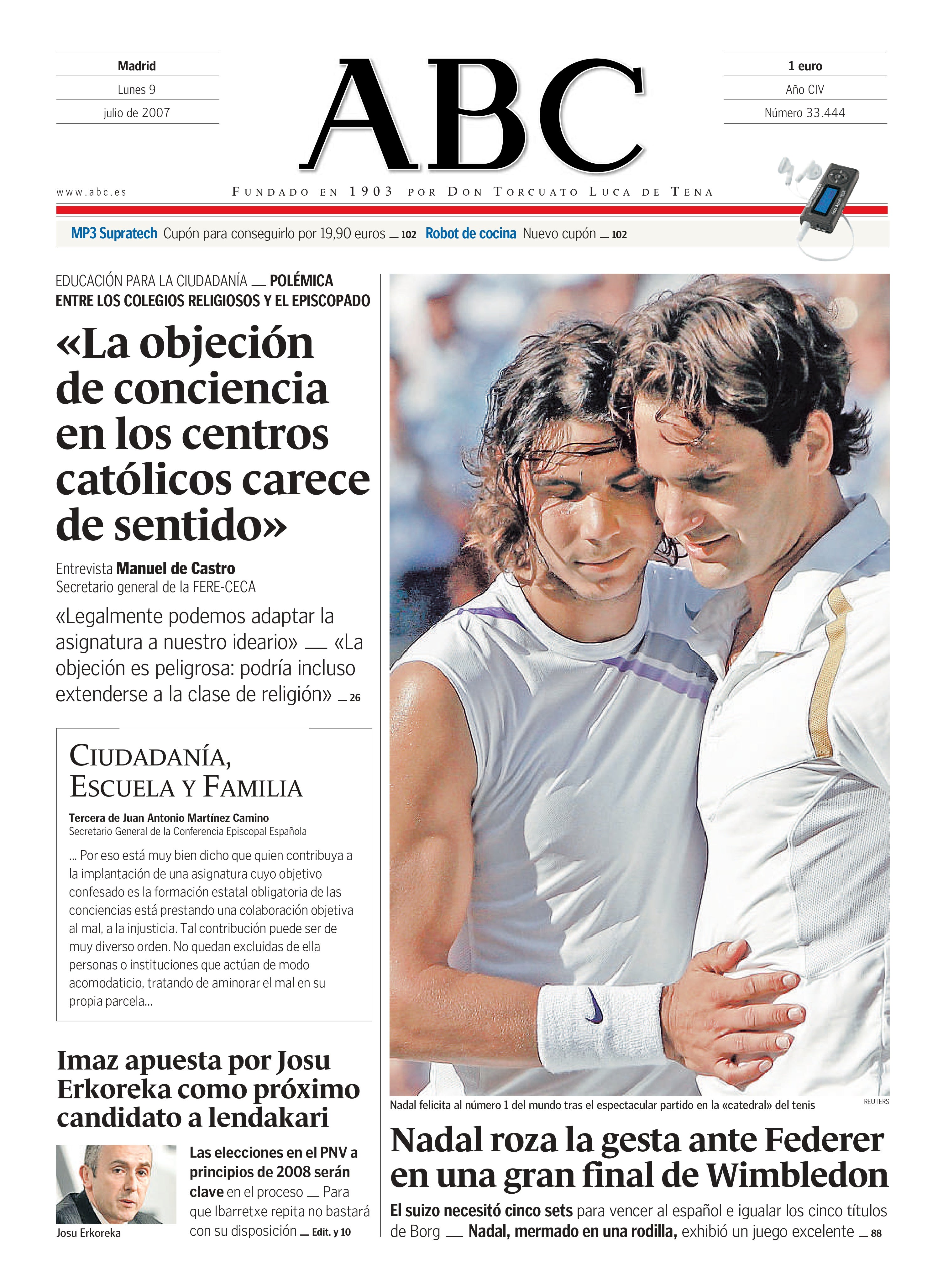 Las 58 portadas de Nadal en ABC