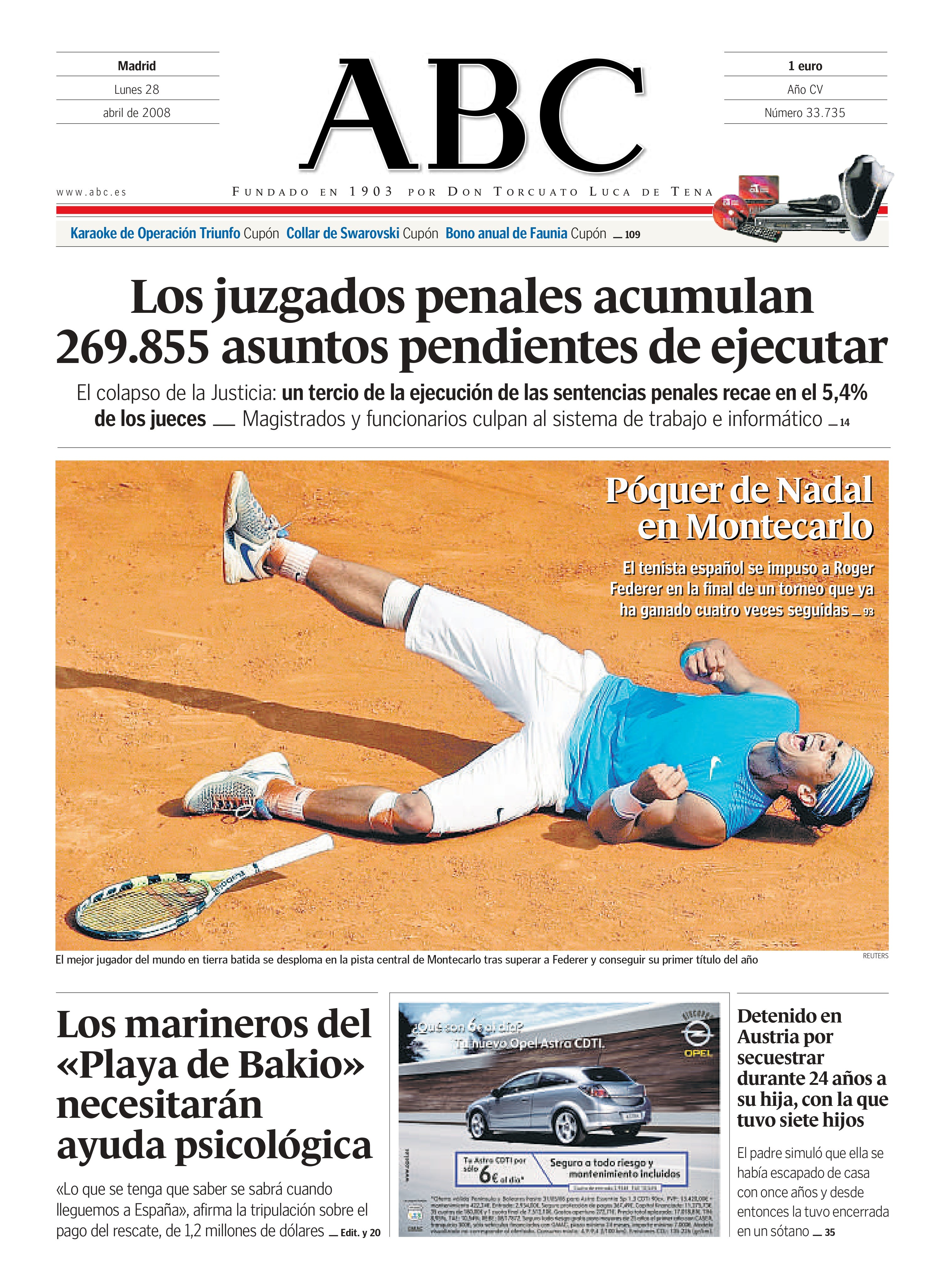 Las 58 portadas de Nadal en ABC