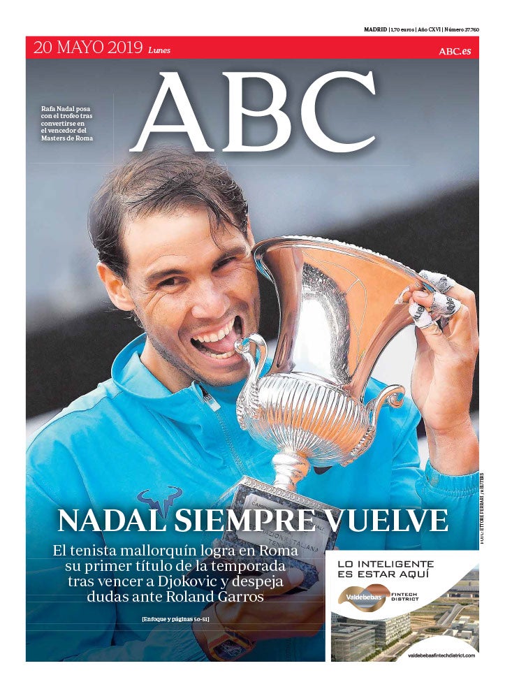 Las 58 portadas de Nadal en ABC