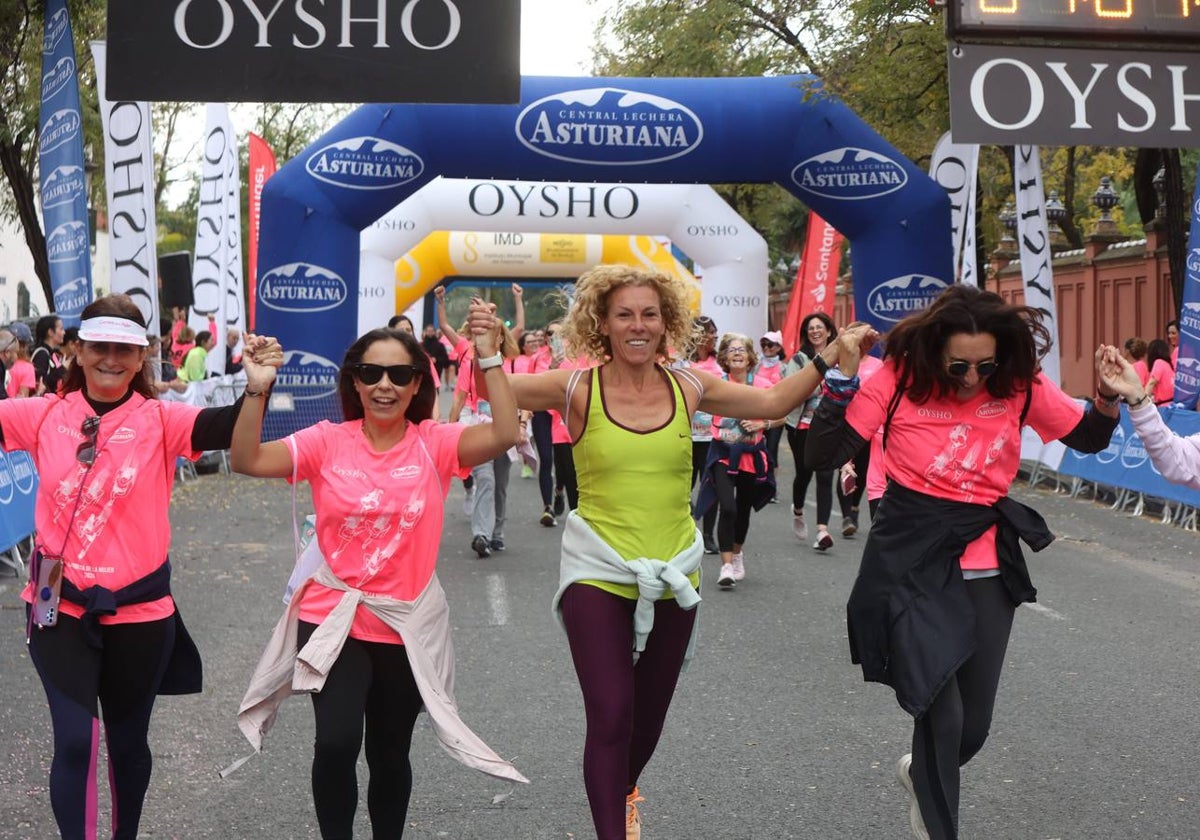 Participantes este domingo en la Carrera de la Mujer