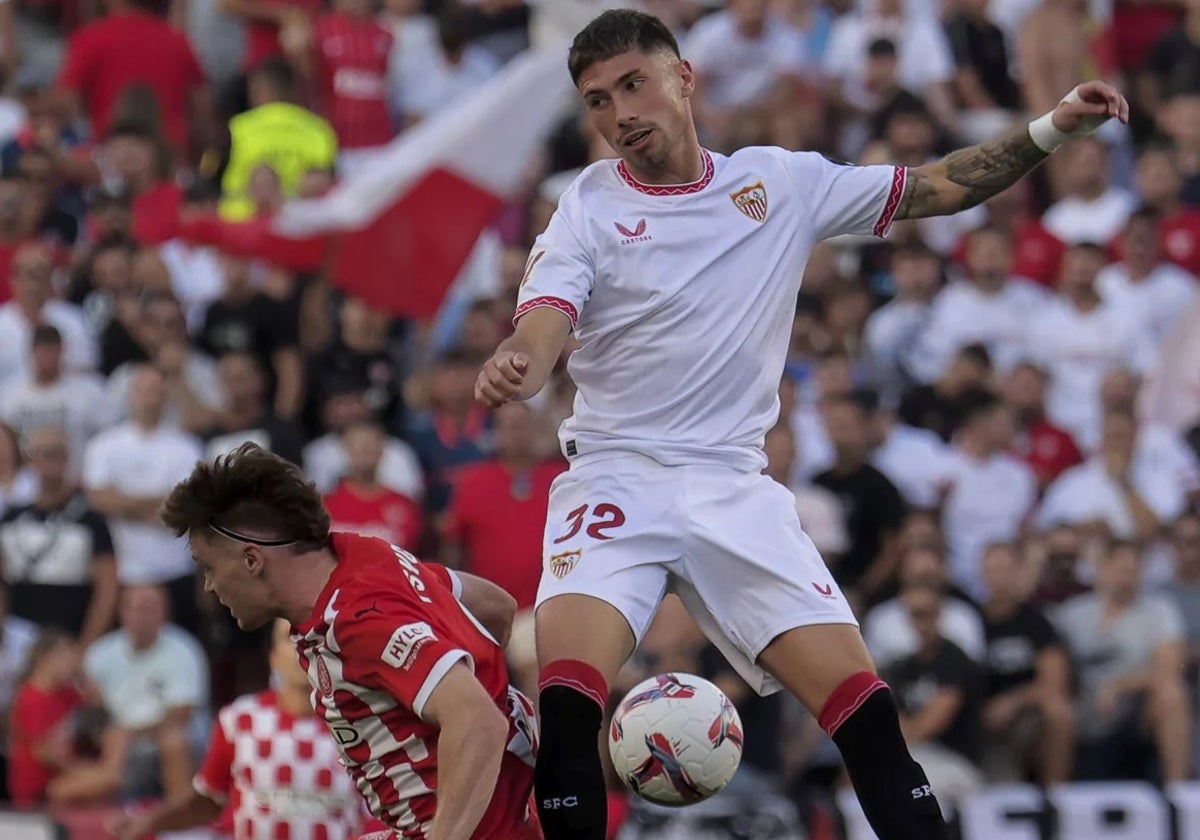 José Ángel Carmona, en el partido contra el Girona