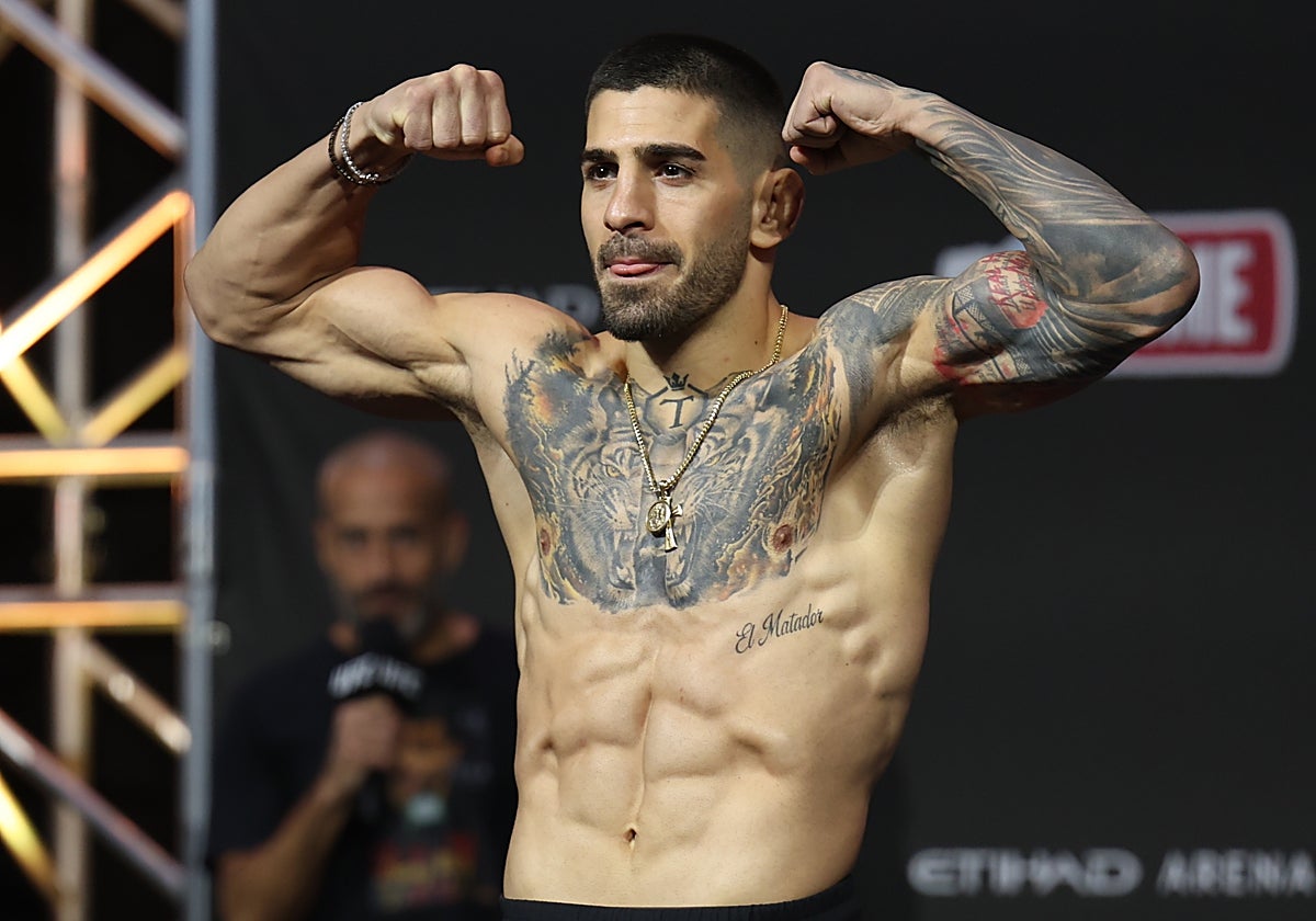 Ilia Topuria, antes de su combate frente a Max Holloway