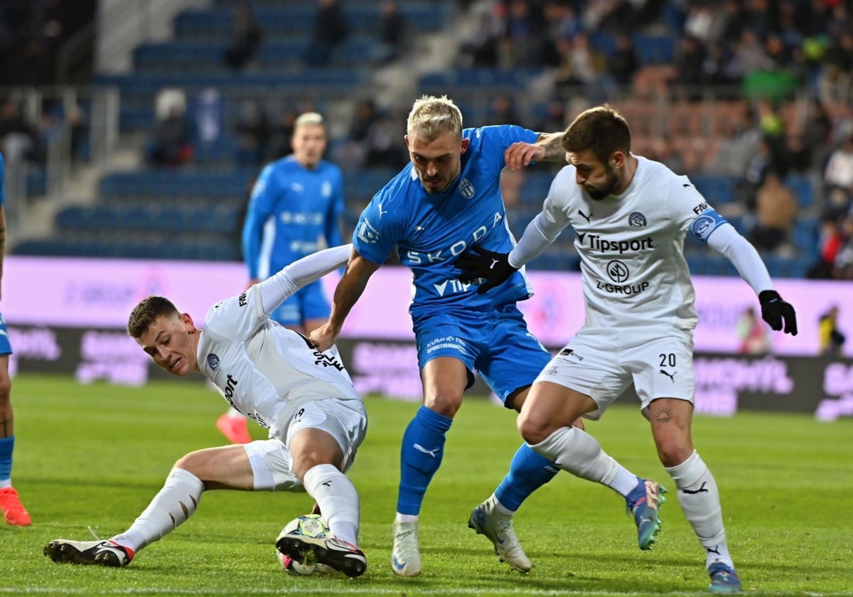 Imagen del Slovacko - Mlada Boleslav de la liga checa de este pasado fin de semana