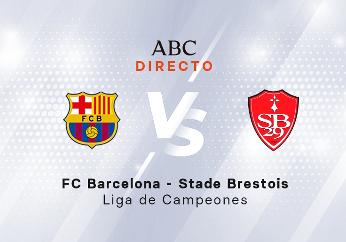 Barcelona - Brest en directo hoy: partido de la Champions