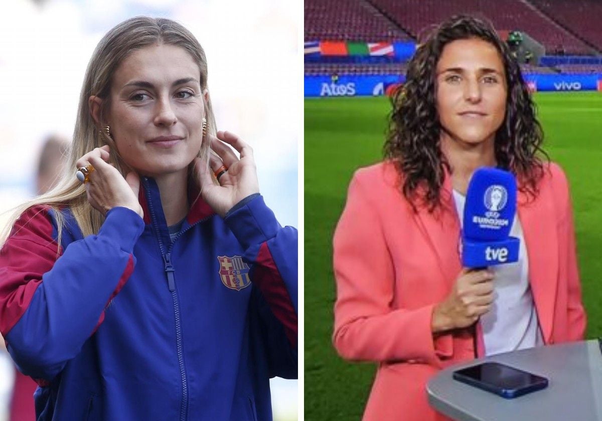 Alexia Putellas, de futbolista; Vero Boquete, de comentarista