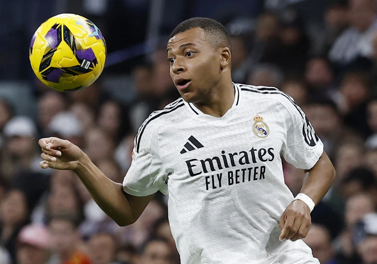 Mbappé, durante el partido ante el Getafe