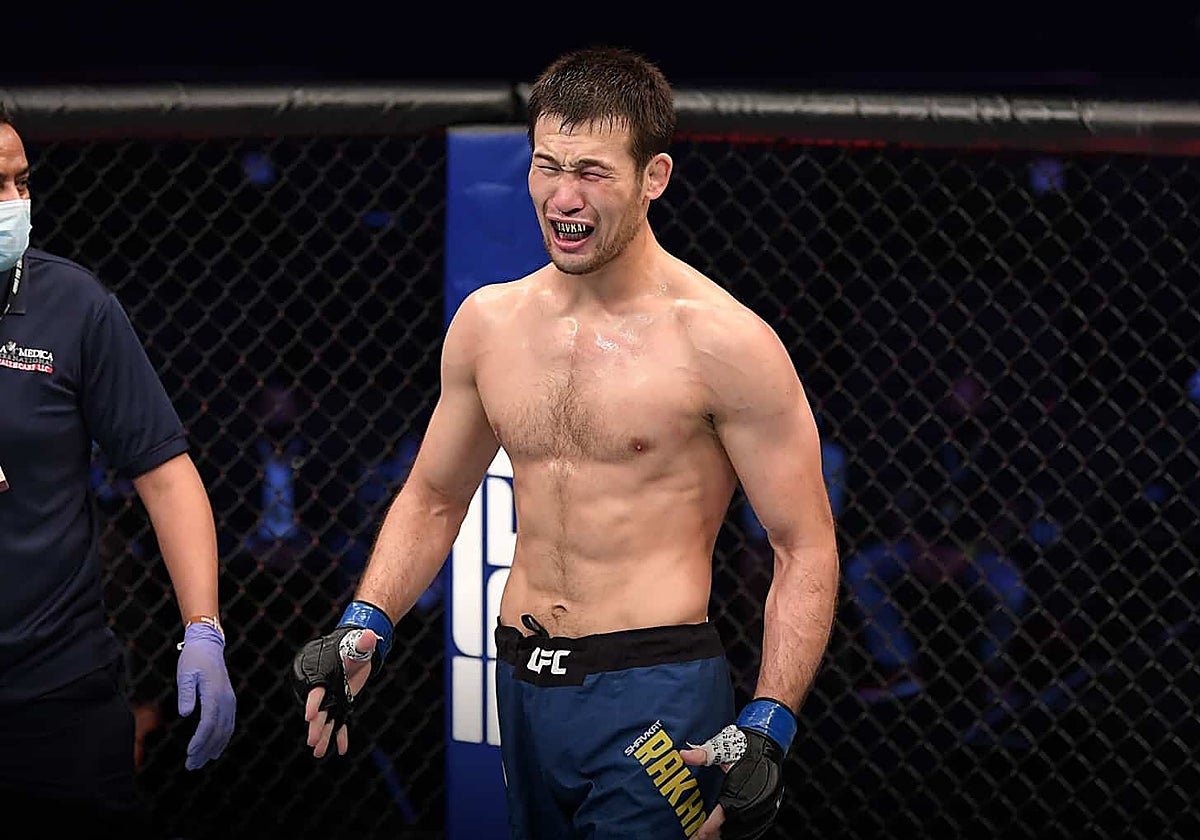 Shavkat Rakhmonov tras ganar uno de sus combates