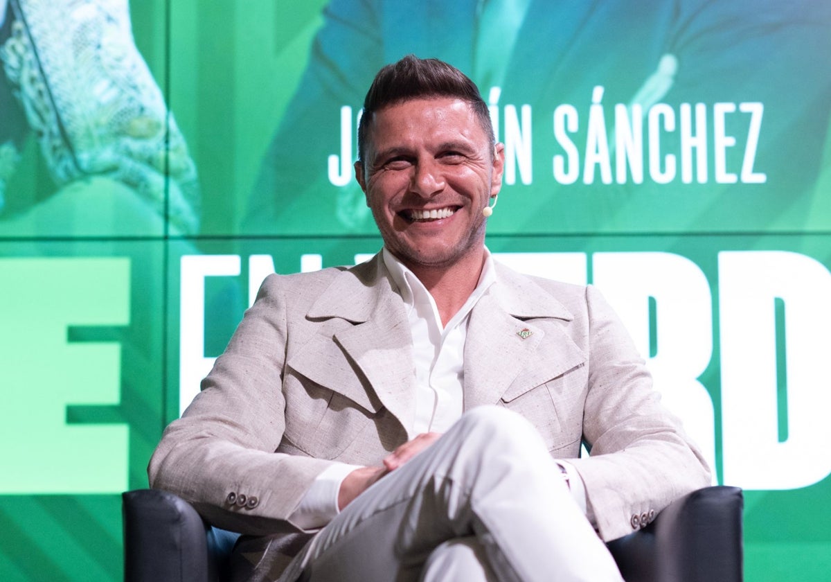 Joaquín Sánchez, durante un evento del Real Betis