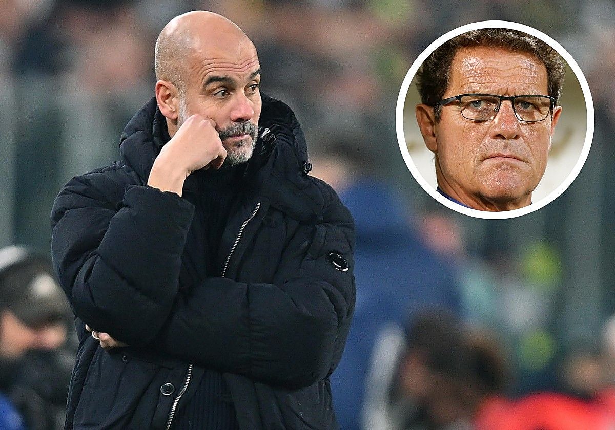 Pep Guardiola y Fabio Capello