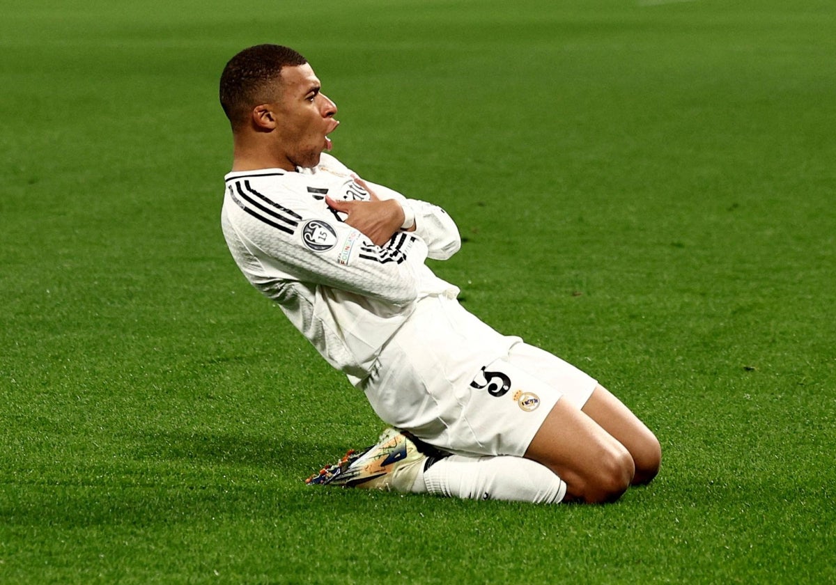 Kylian Mbappé, durante el partido ante el Atalanta