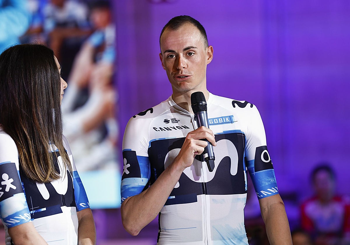 Enric Mas, en la presentación del Movistar