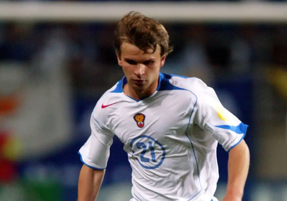 Aleksei Bugayev, durante un partido de fútbol.