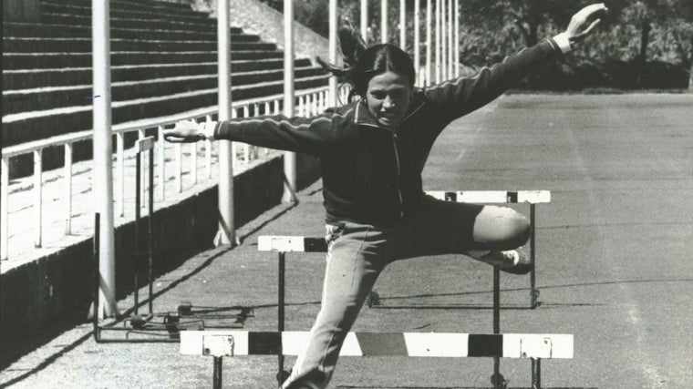 Carmen Valero, en un entrenamiento