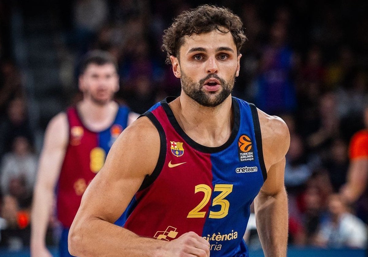 Neto, durante un partido de Euroliga con el Barcelona