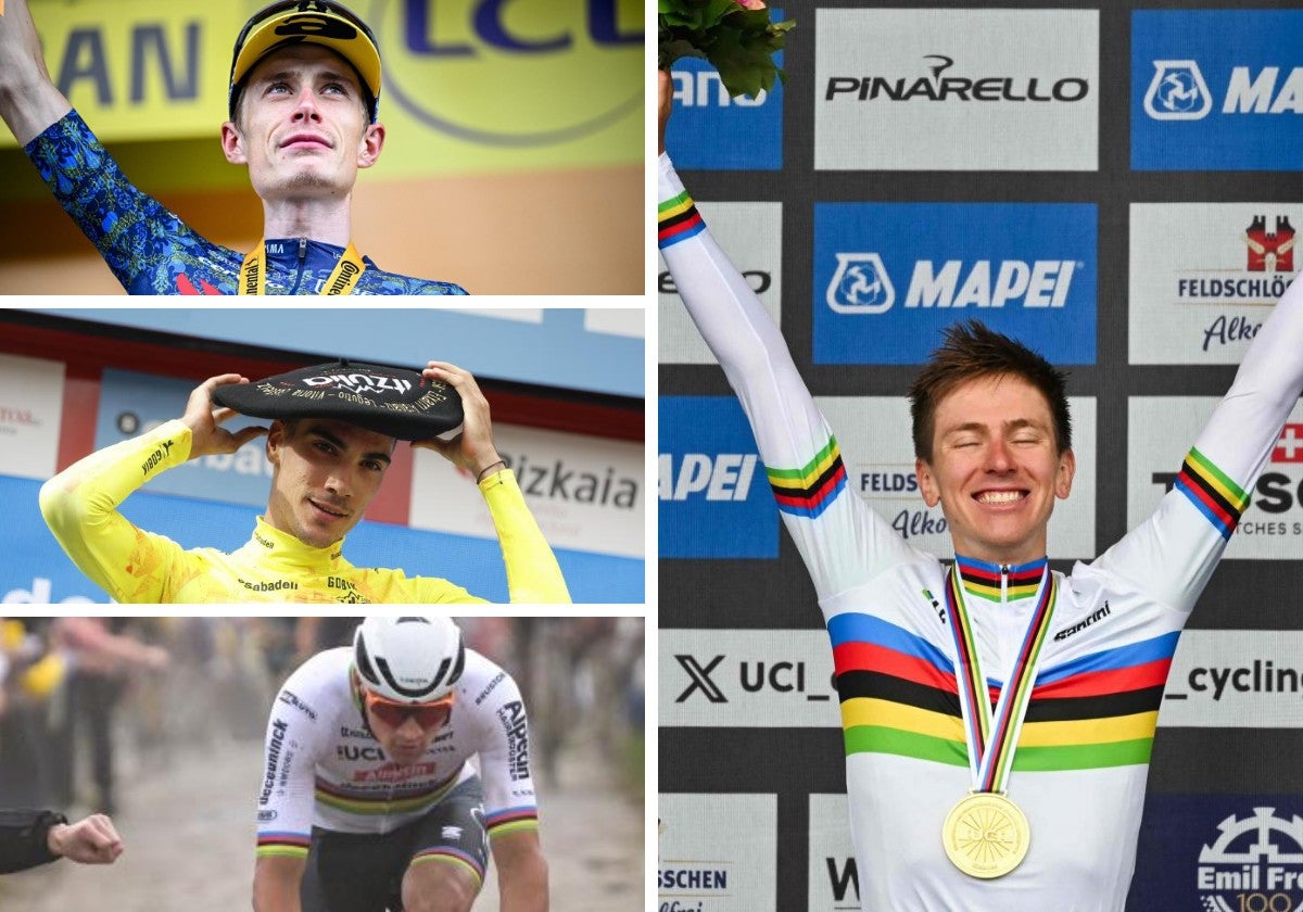 Pogacar, Vingegaard, Ayuso y Van der Poel