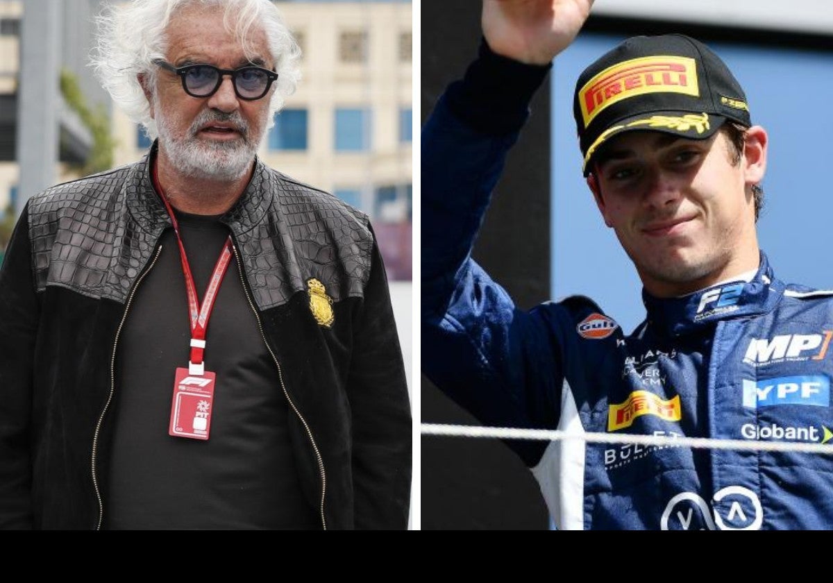 Flavio Briatore y Franco Colapinto