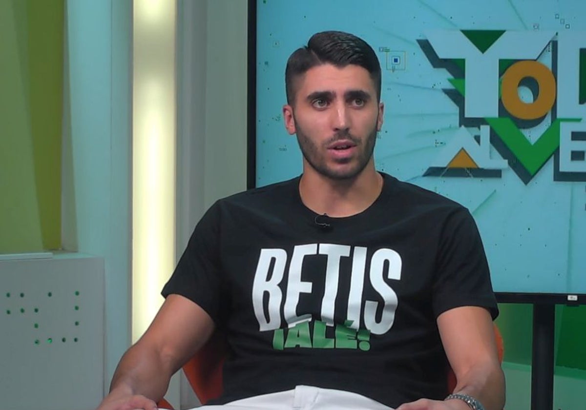Rui Silva, durante una entrevista en Betis TV