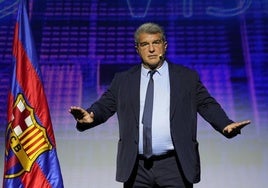 Joan Laporta comparece hoy para dar explicaciones del caso Dani Olmo y última hora de la rueda de prensa, en directo