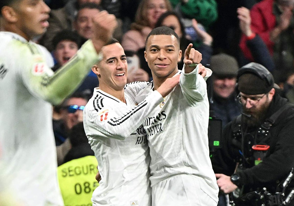 Mbappé celebra uno de sus goles