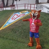 Barranquito, la mascota del CP Villarrobledo, en el Barranco del Lobo