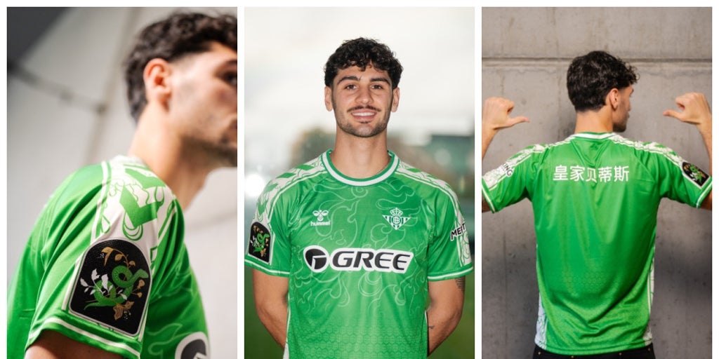 La llamativa camiseta de calentamiento del Betis por el Año Nuevo Chino