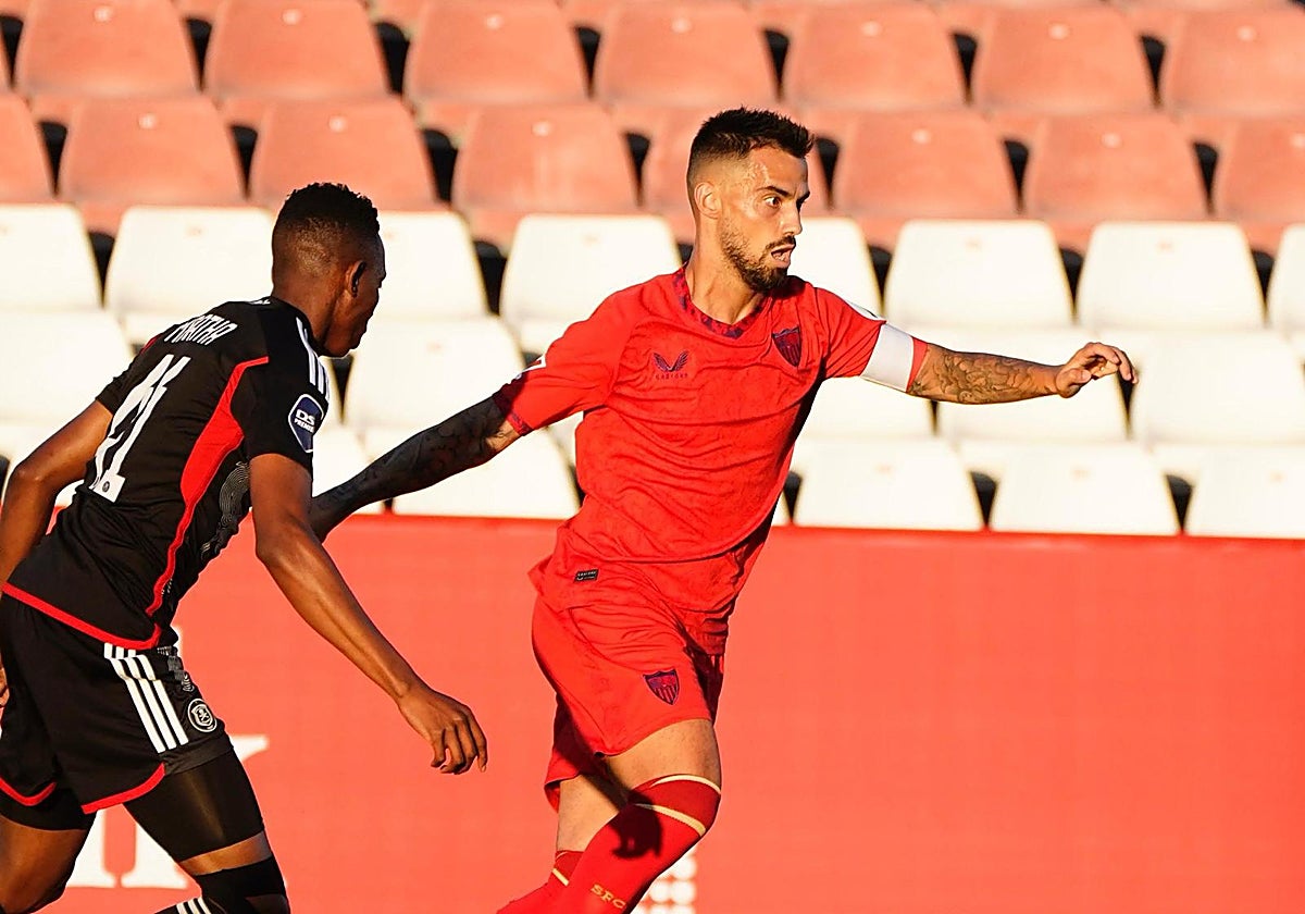 Suso, en un partido de pretemporada con el Sevilla.