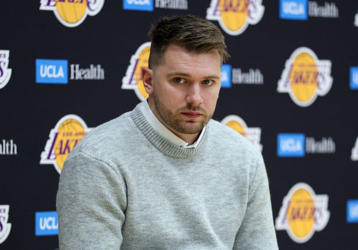 Doncic, en su primera rueda de prensa como jugador de los Lakers