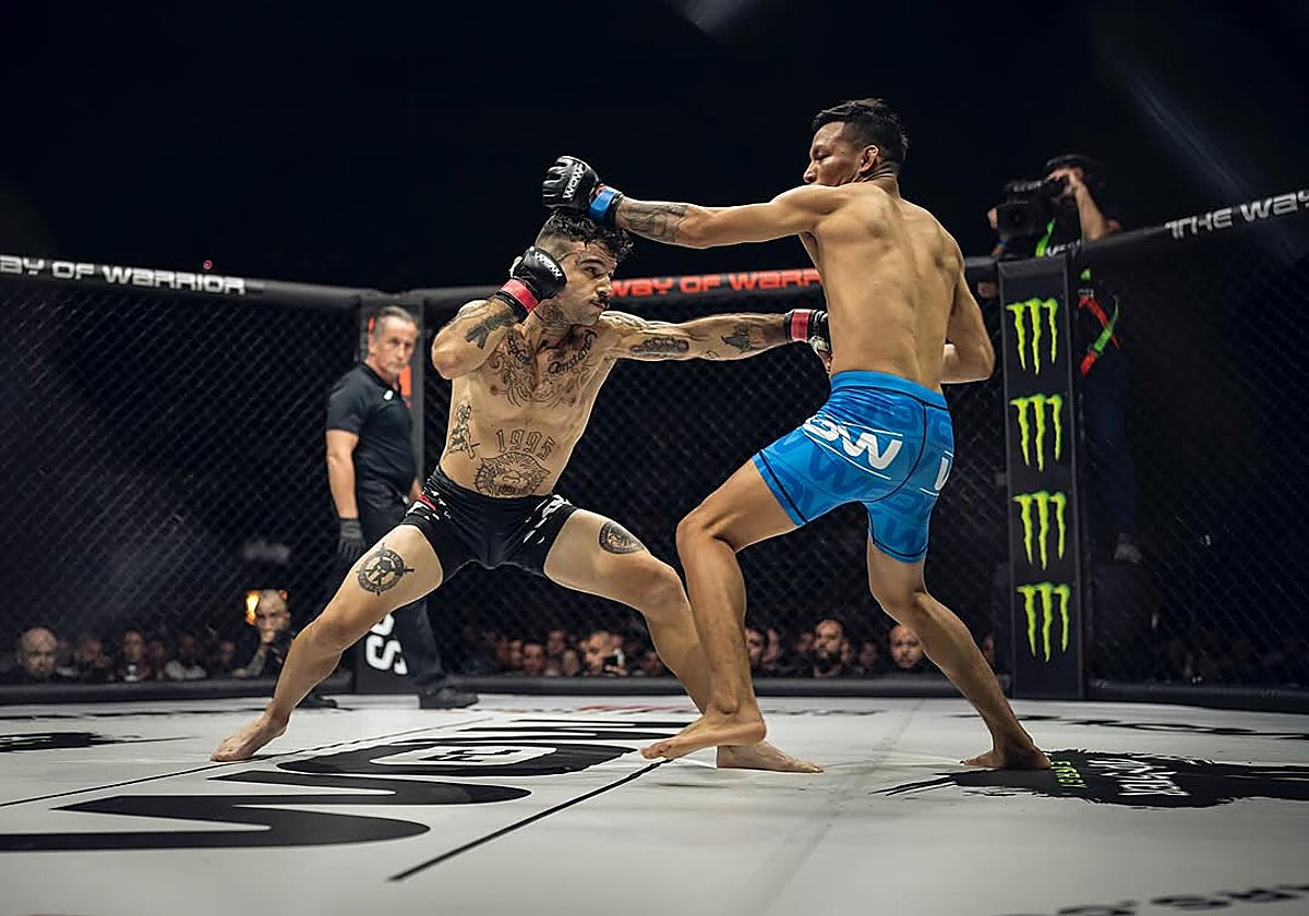 Ander Sánchez en su último combate