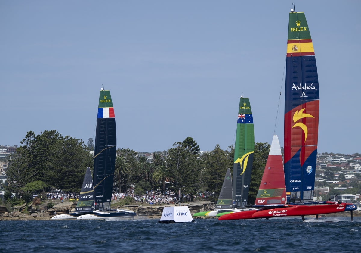 España pincha en Sídney, pero se coloca tercera del Rolex SailGP