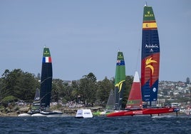 España pincha en Sídney, pero se coloca tercera del Rolex SailGP